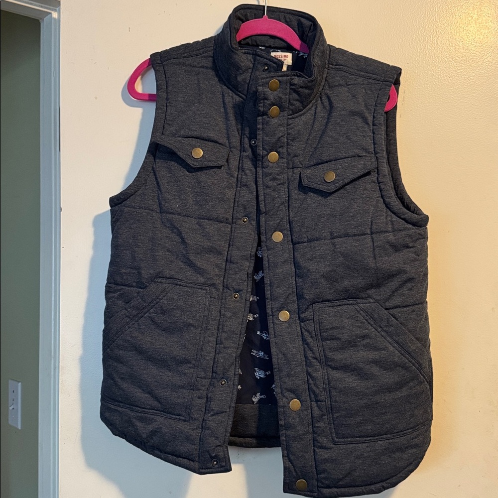 Mossimo Supply Co. Navy and White Patterned Jacket